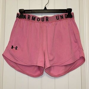 Under Armour Heat Gear Shorts Pink Linerless Size Small